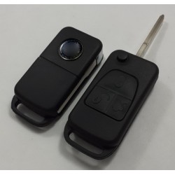 MERCEDES КОРПУС ЗА СГЪВАЕМ КЛЮЧ С 3 БУТОНА HU64