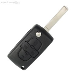 PEUGEOT, CITROEN КОРПУС С 4 БУТОНА ЗА СГЪВАЕМ КЛЮЧ VA2