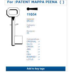 11G54 (PATENT MAPPA PIENA)